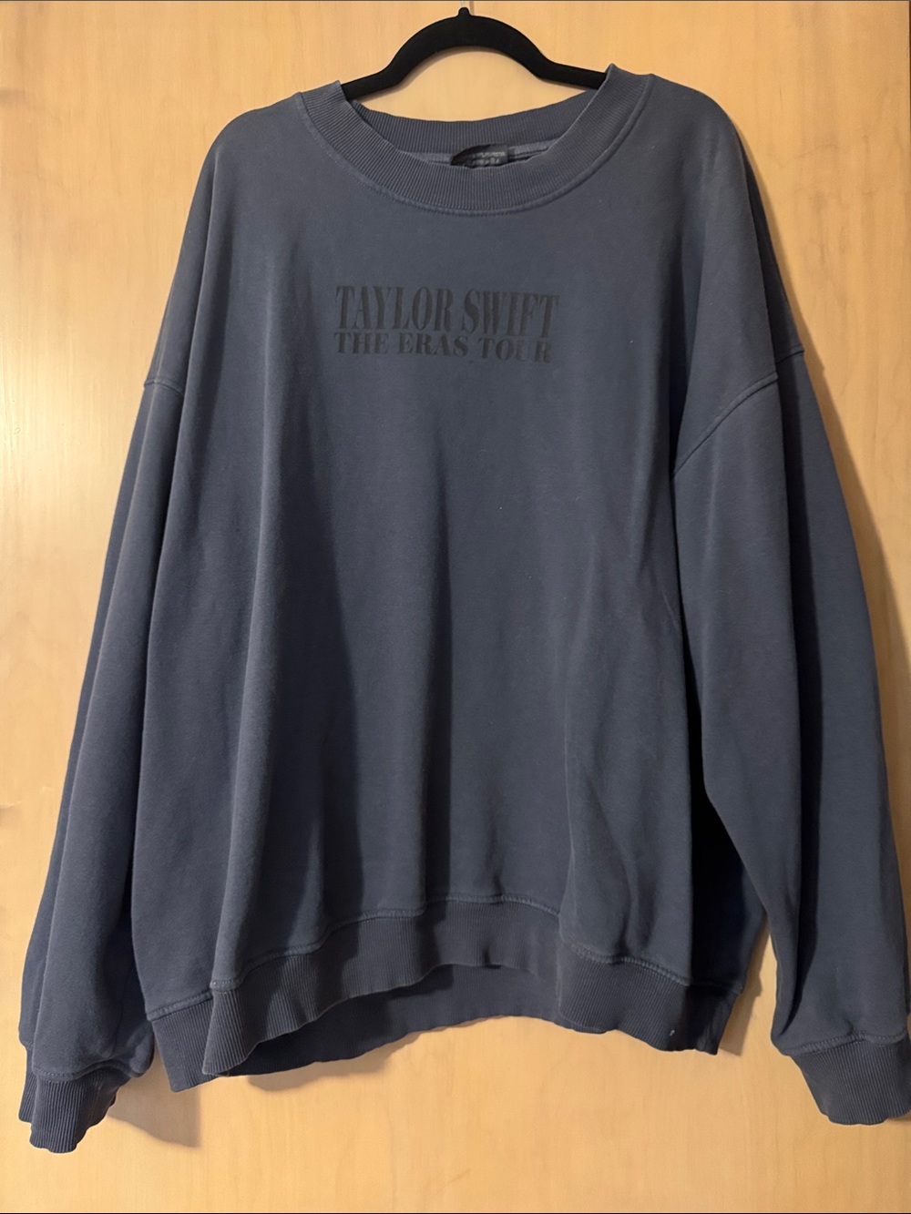 Taylor Swift Navy Blue Crewneck Sweater - The Eras Tour Logo